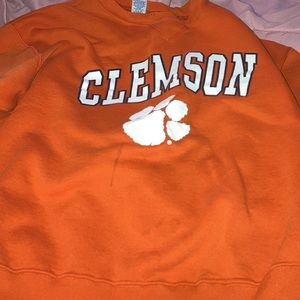 Large Clemson sweater.